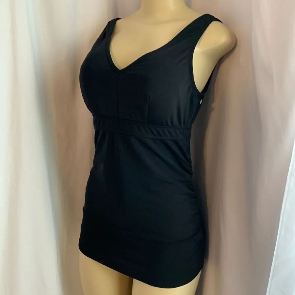 Maternity Swimsuit a Pea in a pod Swimwear Swimdress S Black